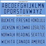 Personalized Light Blue Baseball Jersey - Authentic Royal-White Mesh Throwback Style Personalized Light Blue Royal-White