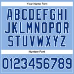 Custom Name Number Light Blue Royal-White Performance Vapor Golf Polo Shirt Personalized Light Blue Royal-White Performance