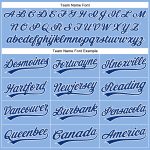 Custom Name Number Light Blue Royal-White Performance Vapor Golf Polo Shirt Personalized Light Blue Royal-White Performance