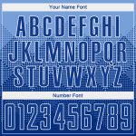Custom Name Number Basketball Jersey Light Blue Royal White Round Neck Sublimation Suit Personalized Light Blue Royal-White