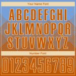 Custom Light Blue Basketball Jersey with Orange Cream Accents, Personalized Name and Number, Round Neck Sublimation Suit