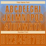 Custom Name and Number Light Blue Texas Orange-Cream Soccer Jersey Uniform - Personalized Sublimation Team Apparel Personalized