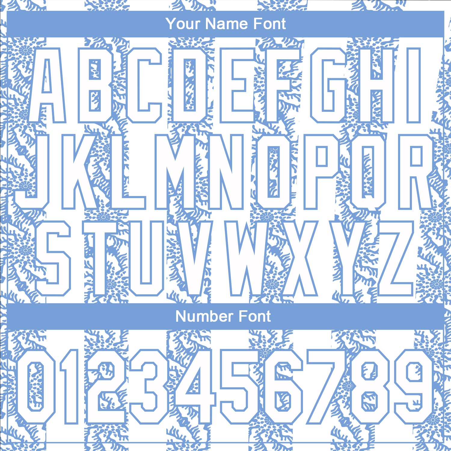 Personalized Light Blue-White 3D Pattern Design Bomber Full-Snap Varsity Letterman Jacket Team Custom Name and Number Custom Name and Number Varsity Bomber Jacket Light Blue White 3D Pattern Full-Snap Design Personalized Light Blue-White 3D - Image 5