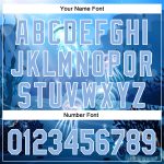 Custom 3D Jellyfish Underwater Baseball Jersey - Light Blue & White Authentic Design with Name and Number Personalized Light