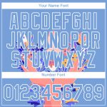 Personalized Breast Cancer T-Shirt with Custom Name & Number, Light Blue & White 3D Pink Ribbon Performance Shirt Personalized