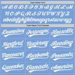 Personalized Light Blue Baseball Jersey - Authentic Custom Sports Apparel Personalized Light Blue White Authentic Baseball