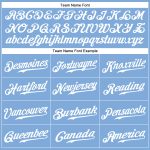 Custom Name and Number Light Blue White Authentic Baseball Jersey - Personalized Team Jersey Personalized Light Blue White