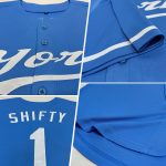 Custom Name and Number Light Blue White Authentic Baseball Jersey - Personalized Team Jersey Personalized Light Blue White
