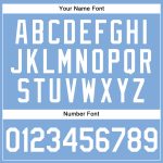 Custom Name and Number Light Blue White Authentic Baseball Jersey - Personalized Team Jersey Personalized Light Blue White