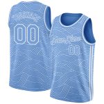 Custom Name and Number Personalized Light Blue White Basketball Jersey - Authentic City Edition Personalized Light Blue White