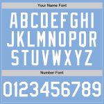 Personalized Custom Name and Number Light Blue White Sleeveless Baseball Jersey Authentic Personalized Light Blue White Authentic