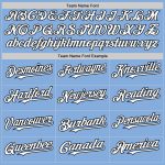 Personalized Custom Name Number Light Blue Black White Sleeveless Baseball Jersey - Authentic Team Gear Personalized Light