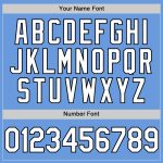 Custom Team Jersey with Name and Number - Authentic Light Blue Black Throwback Baseball Jersey Personalized Light Blue White-Black