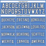 Customizable Light Blue Basketball Jersey with Team Name and Number - Authentic Throwback Style Personalized Light Blue White-Black