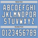 Custom Name and Number Light Blue White-Black Hockey Jersey - Personalized Team Jersey Personalized Light Blue White-Black