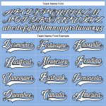 Custom Name and Number Light Blue and Black Hockey Lace Neck Jersey - Personalized Team Gear Personalized Light Blue White-Black