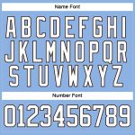 Custom Name and Number Light Blue Hockey Lace Neck Jersey - Personalized White-Brown Team Apparel Personalized Light Blue