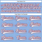 Custom Light Blue White-Crimson Hockey Jersey with Personalized Name and Number - Lace Neck Design Personalized Light Blue