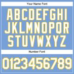Custom Name Number White Gold Light Blue Authentic Sleeveless Baseball Jersey - Personalized Team Apparel Personalized Light