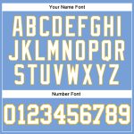 Personalized Light Blue Authentic Basketball Jersey with White-Gold Design Personalized Light Blue White-Gold Authentic Throwback