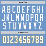 Custom Name and Number Hockey Jersey Light Blue White Gold - Personalized Team Jersey Personalized Light Blue White-Gold