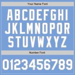 Personalized Light Blue White Gray Baseball Jersey - Authentic Design, Custom Sports Apparel Personalized Light Blue White-Gray