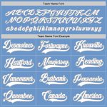 Custom Name and Number Hockey Jersey - Personalized Light Blue White-Gray Team Jersey Personalized Light Blue White-Gray