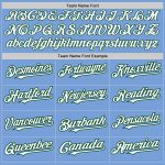 Custom Name and Number Baseball Jersey - Personalized Light Blue White-Green Authentic Raglan Sleeves Personalized Light
