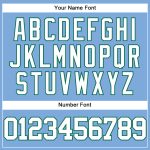 Custom Light Blue White Kelly Green Baseball Jersey with Personalized Name & Number - Authentic Team Apparel Personalized