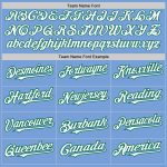 Custom Name Number Baseball Jersey - Light Blue White Kelly Green Authentic Raglan Sleeves Personalized Light Blue White-Kelly