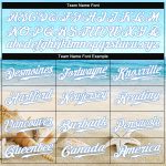 Custom Name Number Beach Baseball Jersey 3D Light Blue Pattern Authentic Team Design Personalized Light Blue White-Light