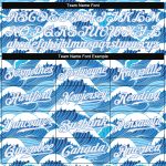 Custom Name and Number Authentic Light Blue 3D Wave Pattern Baseball Jersey Personalized Light Blue White-Light Blue 3D Pattern