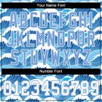 Custom Name and Number Authentic Light Blue 3D Wave Pattern Baseball Jersey Personalized Light Blue White-Light Blue 3D Pattern