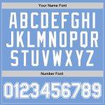 Custom Light Blue Basketball Jersey with Authentic Throwback Design - Personalized Name & Number Personalized Light Blue