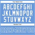Personalized Light Blue White Authentic Baseball Jersey - Throwback Mesh Design Personalized Light Blue White Mesh Authentic