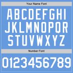 Custom Name and Number Personalized Light Blue White Mesh Baseball Jersey - Authentic Throwback Style Personalized Light