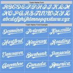 Custom Name and Number Personalized Light Blue White Mesh Baseball Jersey - Authentic Throwback Style Personalized Light