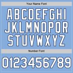 Custom Light Blue White-Navy Baseball Jersey with Personalized Team Name and Number - Authentic Sleeveless Design Personalized