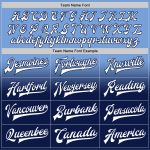 Custom Name Number Varsity Letterman Style Jacket in Light Blue White Navy Bomber Fade Fashion Design Personalized Light