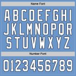 Custom Team Hockey Jersey with Personalized Name and Number - Light Blue White-Navy Personalized Light Blue White-Navy Hockey