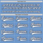 Custom Team Hockey Jersey with Personalized Name and Number - Light Blue White-Navy Personalized Light Blue White-Navy Hockey