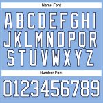 Custom Light Blue White-Navy Hockey Jersey with Personalized Name and Number - Team Lace Neck Jersey Personalized Light Blue