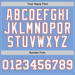 Custom Light Blue White-Orange Basketball Jersey with Name & Number - Personalized Authentic Throwback Team Apparel Personalized