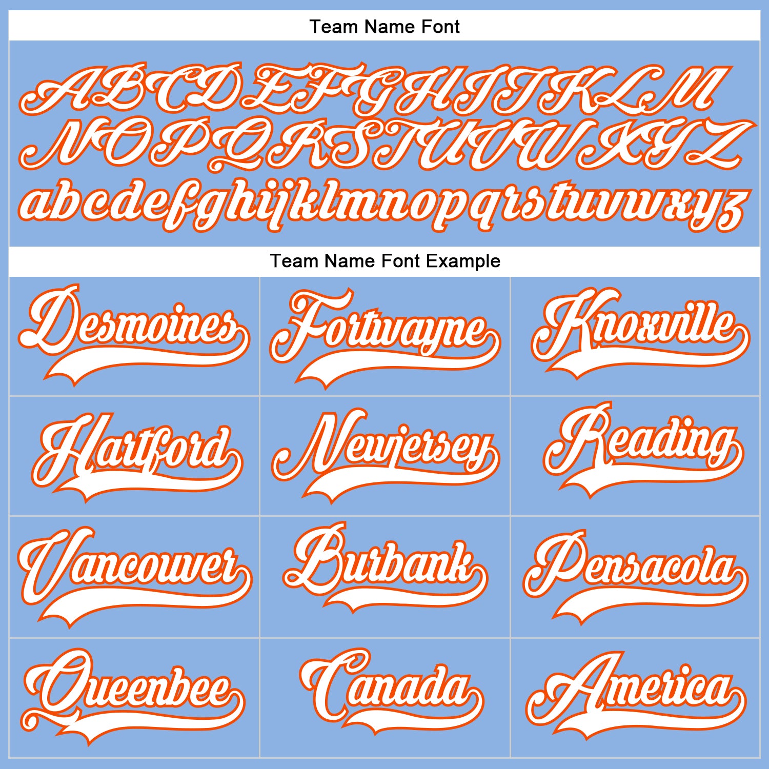 Personalized Light Blue White-Orange Hockey Lace Neck Jersey Team Custom Name and Number Custom Name Number Personalized Light Blue Hockey Jersey with Orange Lace - Team Neck Design Personalized Light Blue White-Orange - Image 4