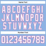 Custom Hockey Lace Neck Jersey - Personalized Light Blue White-Pink with Name and Number Personalized Light Blue White-Pink