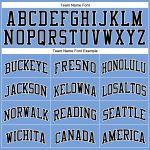 Custom Name Number Authentic Basketball Jersey Light Blue White Pinstripe - Personalized Team Jersey Personalized Light Blue