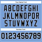 Custom Name Number Authentic Basketball Jersey Light Blue White Pinstripe - Personalized Team Jersey Personalized Light Blue