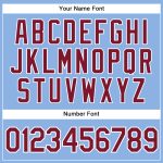 Custom Light Blue White Pinstripe Baseball Jersey with Name and Number - Authentic Team Apparel Personalized Light Blue White