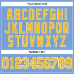 Custom Light Blue White Pinstripe Basketball Jersey with Name and Number - Authentic Team Apparel Personalized Light Blue