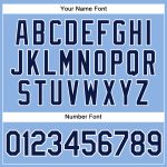 Custom Name and Number Authentic Baseball Jersey Light Blue White Pinstripe Navy Personalized Light Blue White Pinstripe